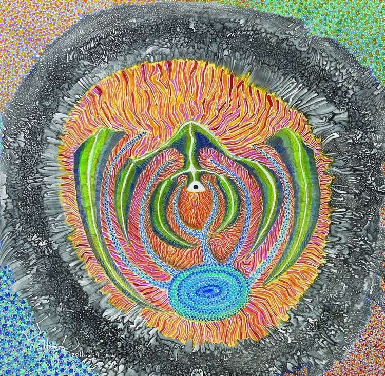 융취명당 풍수도 / Converging Auspicious Site Type — A Feng Shui Diagram