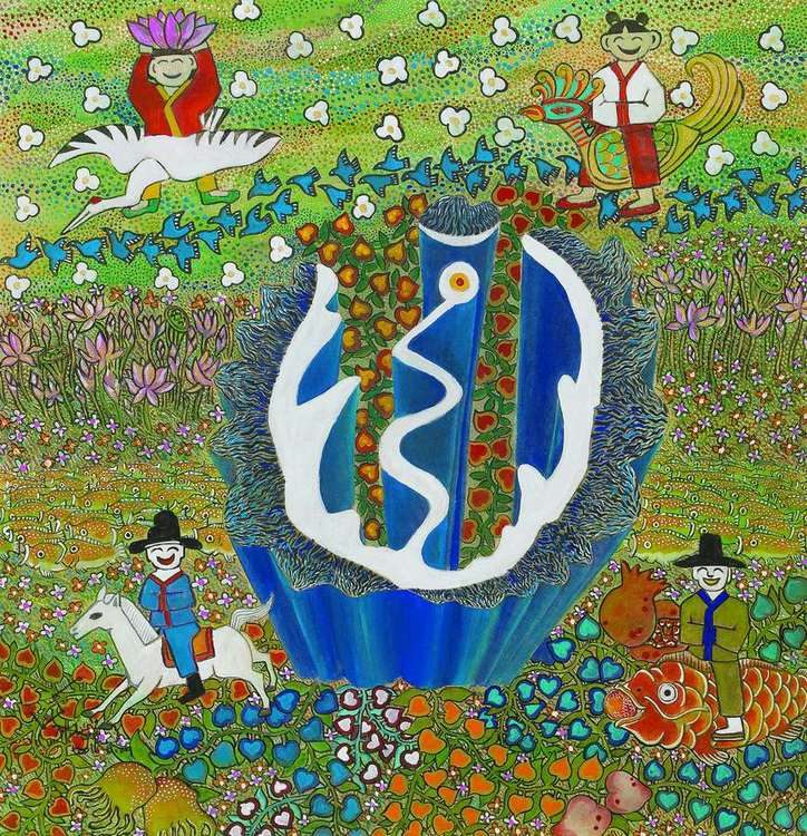 장사축와형 풍수도 / Long Snake Chasing Frog Type — A Feng Shui Diagram