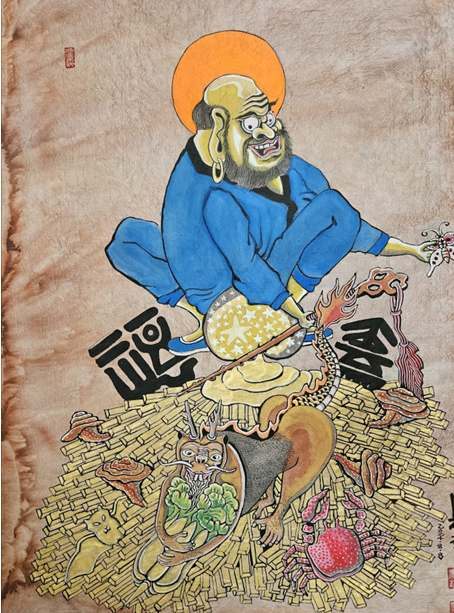 복(福) 낳는 달마 8 / Dalma Giving Birth to Blessing VIII