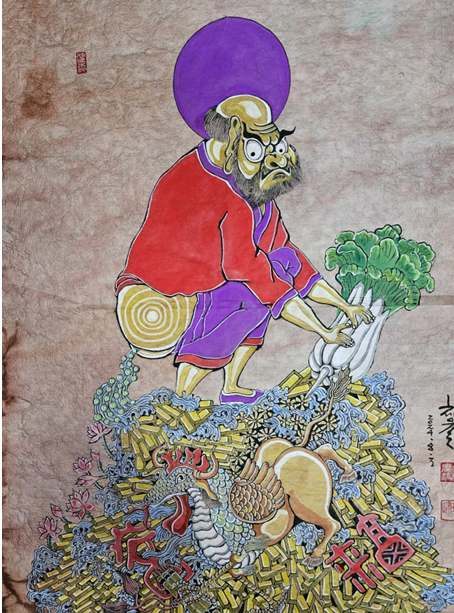 복(福) 낳는 달마 9 / Dalma Giving Birth to Blessing IX